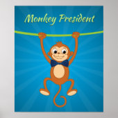 Funny Monkey Poster, Text in Text ändern Poster (Vorne)