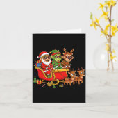 Funny Monkey Santa Reindeer Elf Christmas Womens M Karte (Gelbe Blume)