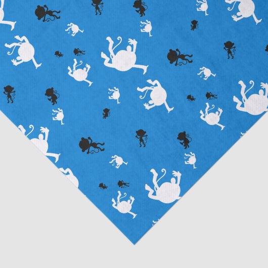 Funny Monkey Seidenpapier (Ausschnitt)