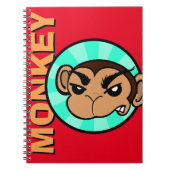 FUNNY MONKEY SPIRAL NOTEBOOK NOTIZBLOCK (Vorderseite)