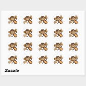 Funny Monkey Stickers (Blatt)