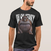 Funny Monkey Uh Oh Stinky Poop Dank Memes Le Monke T-Shirt (Vorderseite)
