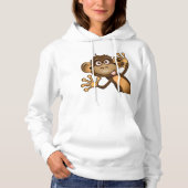 Funny Monkey Womens Hoodie (Vorderseite)