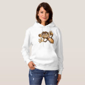 Funny Monkey Womens Hoodie (Vorne ganz)