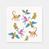 Funny Monkeys Napkin Serviette (Vorderseite)