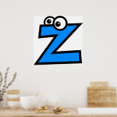 Funny Monogram Letter Z Poster (Küche)