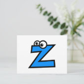 Funny Monogram Letter Z Postkarte (Stehend Vorderseite)