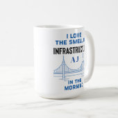 Funny Monogram Zivil Engineering Bridge Engineer Kaffeetasse (VorderseiteRechts)