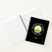 Funny Monogrammed Golf Log Game Day Progress Notizblock (Innenseite)