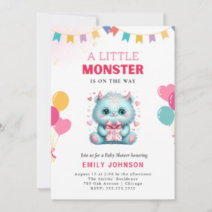 Funny Monster Baby Dusche Einladung