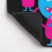 Funny Monster Bash Niedliche Kreaturen Party Mousepad (Ecke)