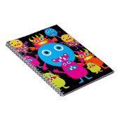 Funny Monster Bash Niedliche Kreaturen Party Notizblock (Rechte Seite)