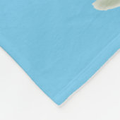 Funny Monster Blumen Blue Kids Fleecedecke (Ecke)