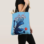 Funny Monster Blumen Blue Kids Tasche (Von Nahem)
