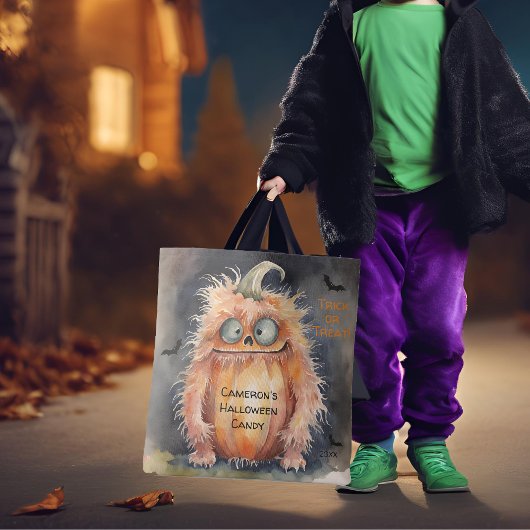 Funny Monster Halloween Candy Tasche