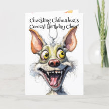 Funny Monster Hund: Chuckling Chihuahua Geburtstag