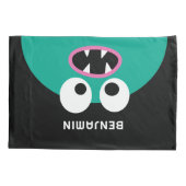 Funny Monster - Individuelle Name Niedlich Kissenbezug (Rückseite)