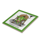 Funny Monster Kuh Keramik Tile Fliese (Seite)