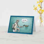 Funny Monster Mummy Karte (Gelbe Blume)