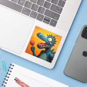 Funny Monster  - Original Osaka Art Sticker (Laptop mit iPhone)