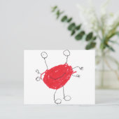 Funny Monster Postkarte (Stehend Vorderseite)