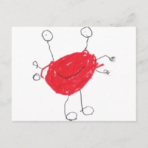 Funny Monster Postkarte
