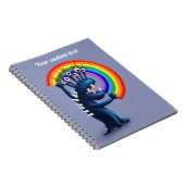 Funny Monster Pride Rainbow Notizblock (Rechte Seite)