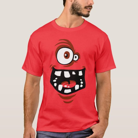 Funny Monster T-shirt Red (Vorderseite)