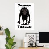 Funny Monster Troll Poster (Heimbüro)