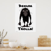 Funny Monster Troll Poster (Küche)