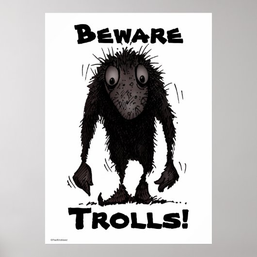 Funny Monster Troll Poster (Vorne)