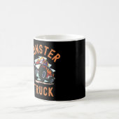 Funny Monster Truck mit Gesicht Kaffeetasse (VorderseiteRechts)