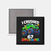 Funny Monster Truck Six Seven Meme Boys Kids Schoo Magnet (Vorderseite/Rückseite)