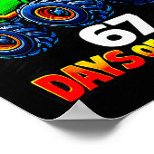 Funny Monster Truck Six Seven Meme Boys Kids Schoo Poster (Ecke)