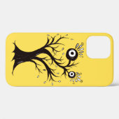 Funny Monster Weibliches Gelb Case-Mate iPhone Hülle (Rückseite (Horizontal))