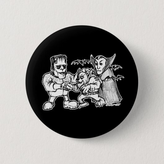 Funny Monsters Button (Vorderseite)