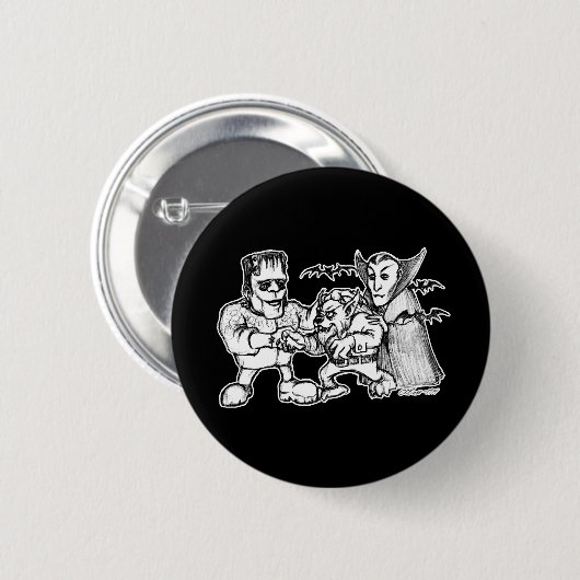 Funny Monsters Button (Vorne & Hinten)