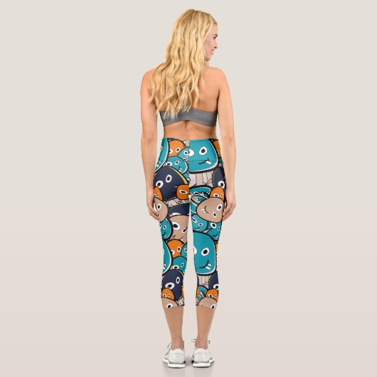 Funny Monsters Capri Leggings (Rückseite)