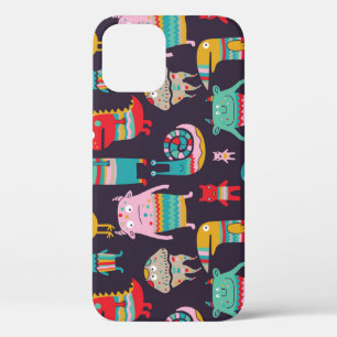 Funny Monsters Cartoon Nahtloses Muster Case-Mate iPhone Hülle