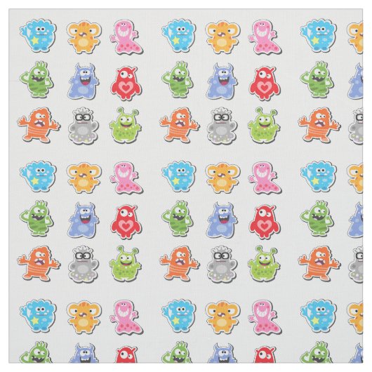 Funny Monsters Monster Fabric Stoff (Muster)