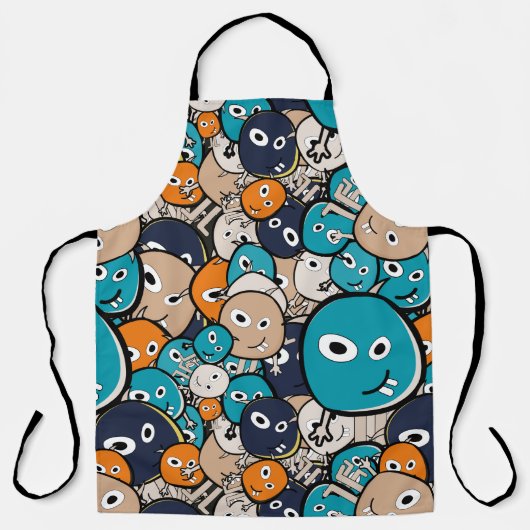 Funny Monsters Schürze (Vorderseite)