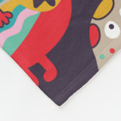 Funny monsters seamless pattern fleecedecke (Ecke)