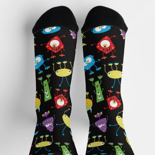 Funny Monsters Socken (Oben)