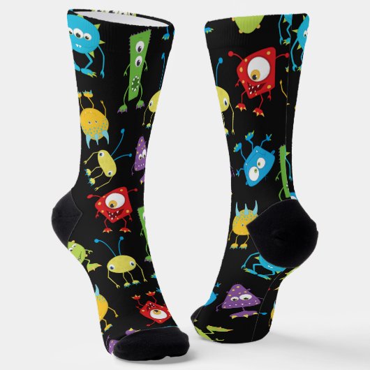 Funny Monsters Socken (Gewinkelt)