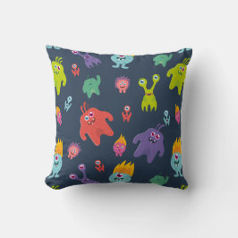 Funny Monsters Throw Kissen