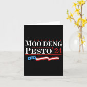 Funny Moo Deng Pesto 24 Penguin Ba Karte (Gelbe Blume)