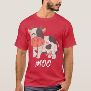 Funny Moo Kawaii Kuh Bauer Leben Happy Kuh Farm an T-Shirt