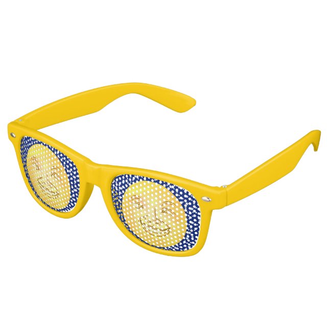 Funny Moon Man Außenraum Vintag Partybrille (Schrägansicht)