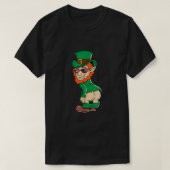 Funny Mooning Leprechaun Hintern St Patricks Day I T-Shirt (Design vorne)
