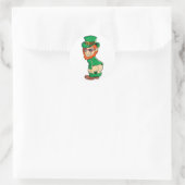 Funny Mooning Leprechaun Hintern St Patrick's Day  Runder Aufkleber (Tasche)